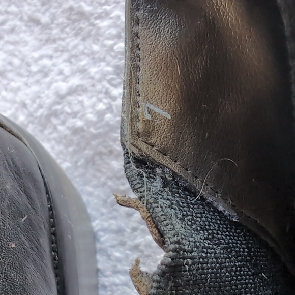 Glacee, Black Leather, Ankle Boots, with Buckle Embellishment. - Picture 6 of 10